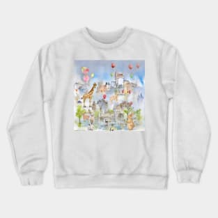 Air balloon watchers Crewneck Sweatshirt